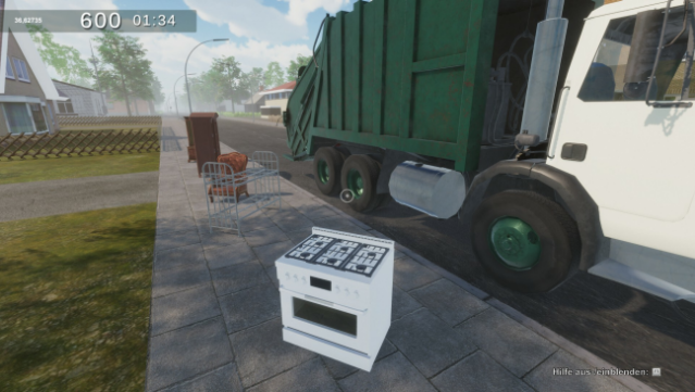 Garbage Truck Simulator Gameplay Screenshot