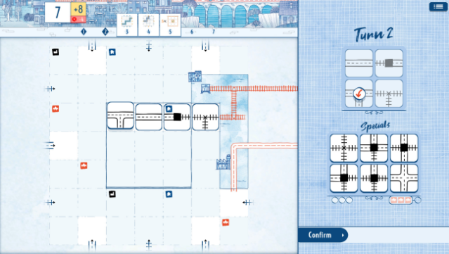 Railroad Ink Challenge Gameplay Screenshot