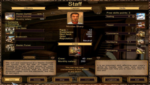 Sea Dogs PC Screenshot