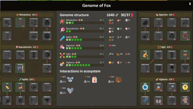 Territory: Animals Genetic Strategy Gameplay Screenshot