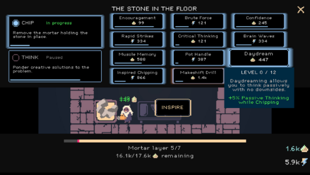 The Count Of Monte Clicker Gameplay Screenshot