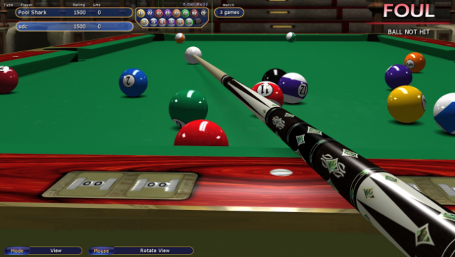 Virtual Pool PC Screenshot